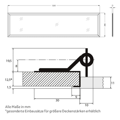 SNAP 306x1243 LED Panel – flächenbündig & vielseitig einsetzbar